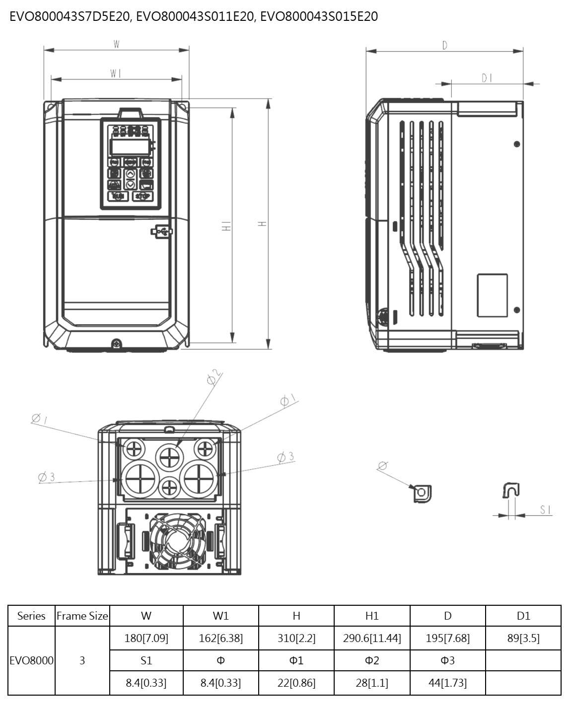 EVO800043S015اینورتر